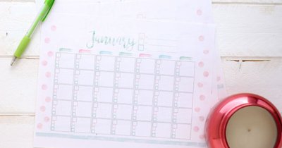 Goal Setting Calendar